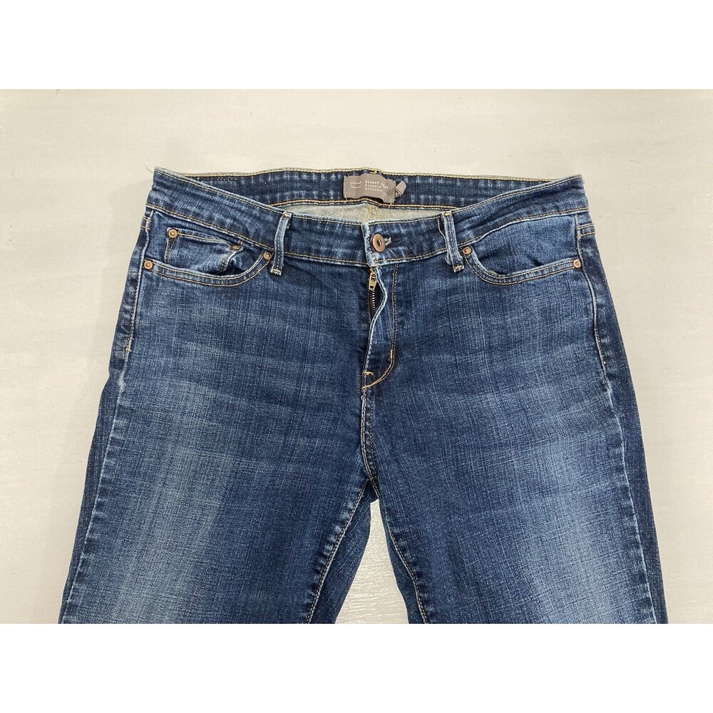 Levi's Slight Curve Jeans Women's 12 M Blue Stretch Straight Leg Denim Casual - Picture 3 of 11